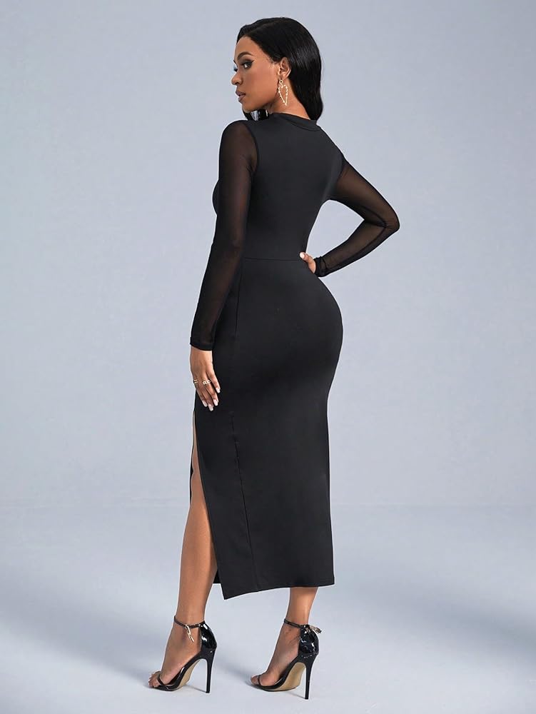 LXXWMxBH long sleeve dresses for women 2024 Cutout Front
